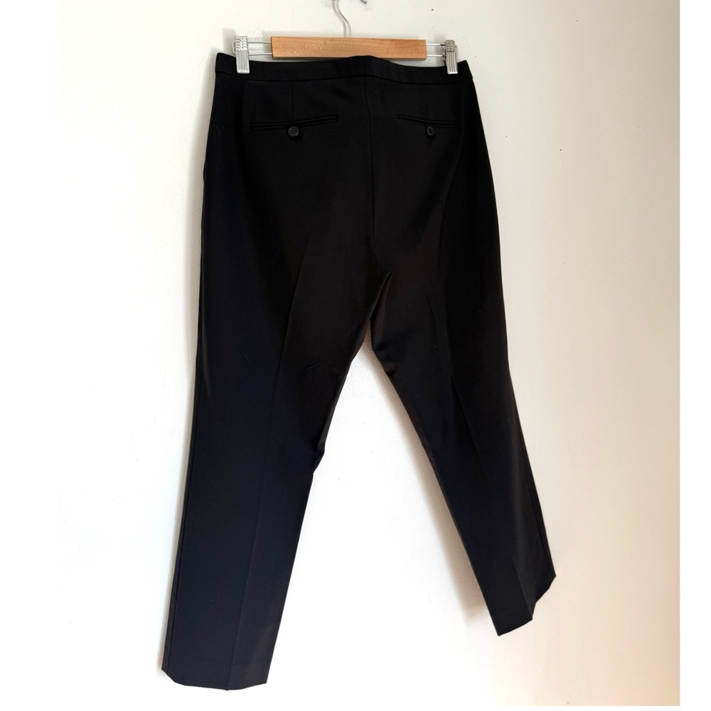 Theory Virgin Wool Item Cropped Trouser Pants in Black - Picture 6 of 8